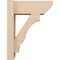 Ekena Millwork 6-in W x 14-in D x 18-in H Balboa Slat Rough Cedar Woodgrain TimberThane Outlooker, Primed Tan OUTUR060X14X18BOA24RCPR - alternate 2